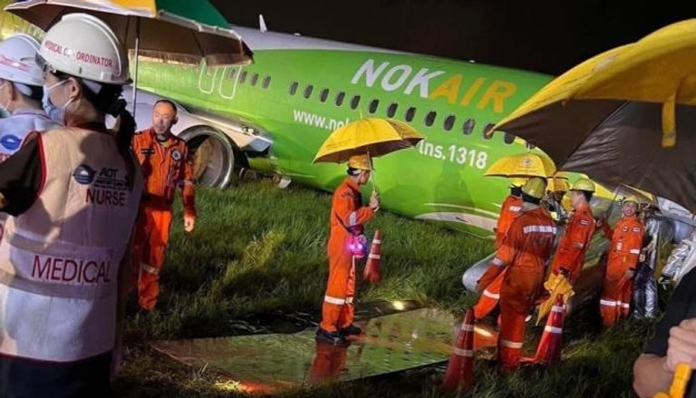 انزلاق طائرة في تايلاند