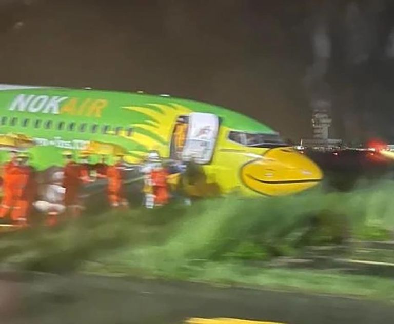 انزلاق طائرة في تايلاند