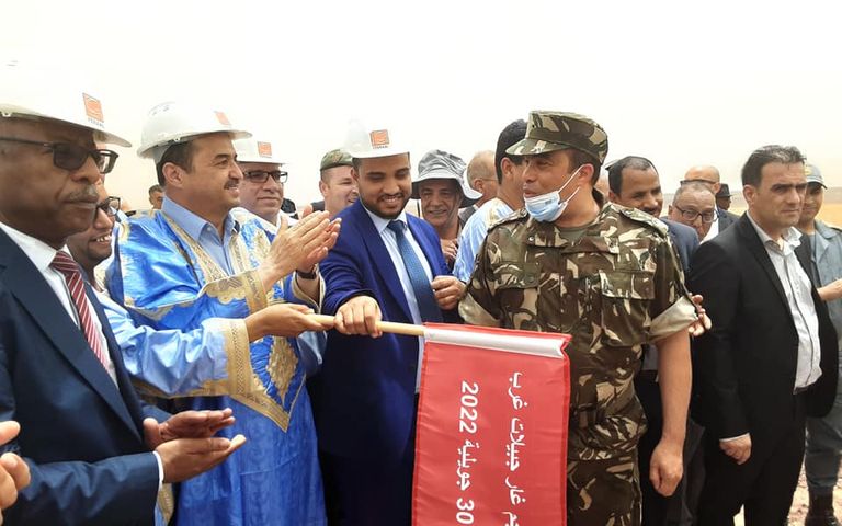 افتتاح وزير الطاقة الجزائري مشروع منجم غار جبيلات للحديد افتتاح وزير الطاقة الجزائري مشروع منجم غار جبيلات للحديد