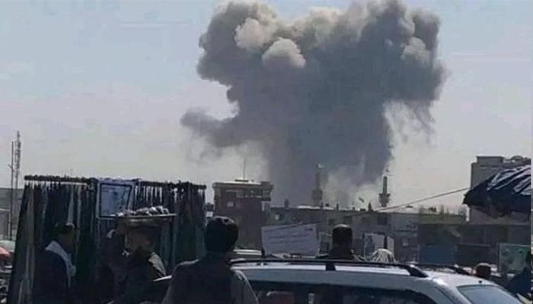 جانب من الانفجارات في كابول