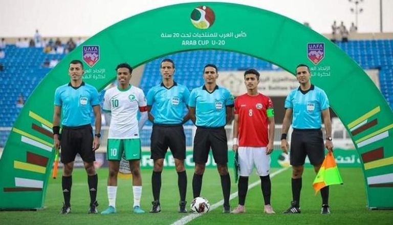 من مباراة منتخب اليمن أمام السعودي في كأس العرب