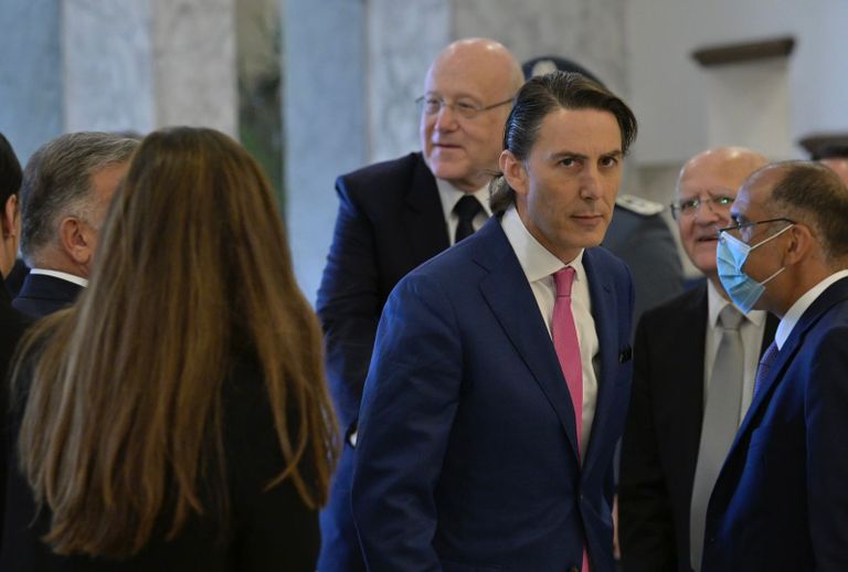 لقاء بين هوكشتاين وعون وميقاتي وبري