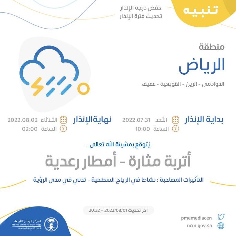 أمطار غزيرة على المملكة العربية السعودية