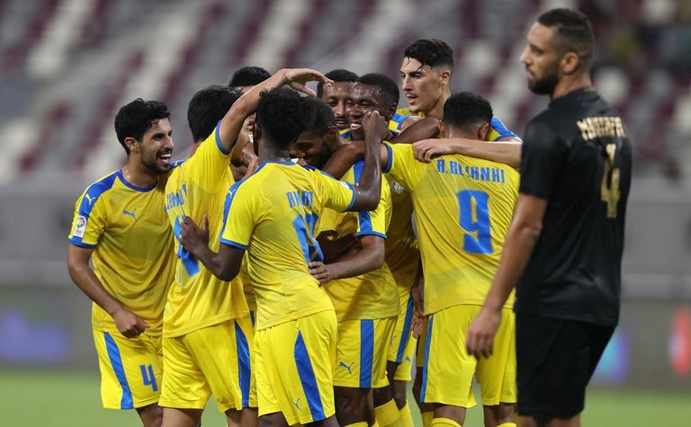 من مباراة العربي وقطر في الدوري القطري