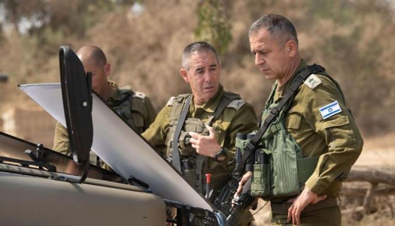 رئيس أركان الجيش الإسرائيلي على حدود غزة اليوم