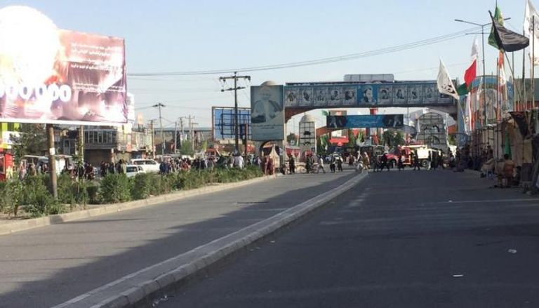 موقع التفجير الإرهابي في كابول