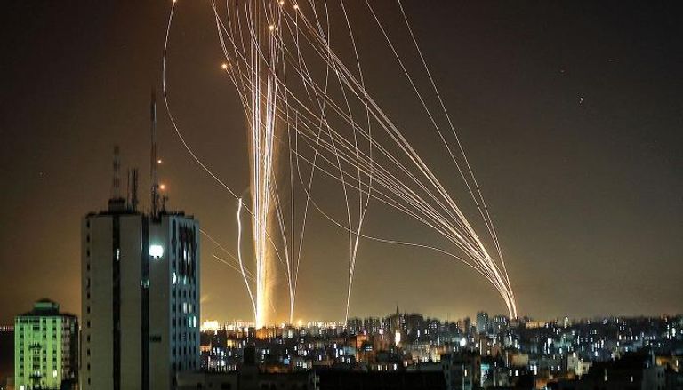 رشقات صاروخية من قطاع غزة باتجاه تل أبيب