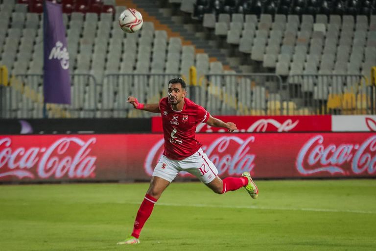 أحمد سيد غريب لاعب الأهلي ضد الاتحاد السكندري من مباراة الاتحاد السكندري ضد الأهلي في الدوري المصري