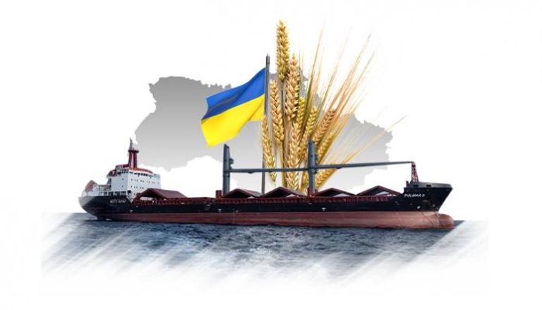 السفينة Navi-Star تحمل شحنة من الذرة من ميناء أوديسا ، أوكرانيا ،