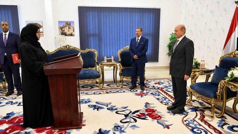 القاضية صباح العلواني تؤدي اليمين القانونية