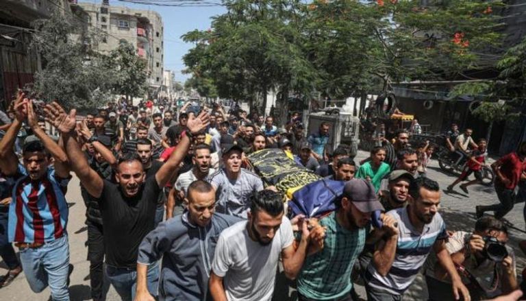 تشييع جثامين قتلى في غزة