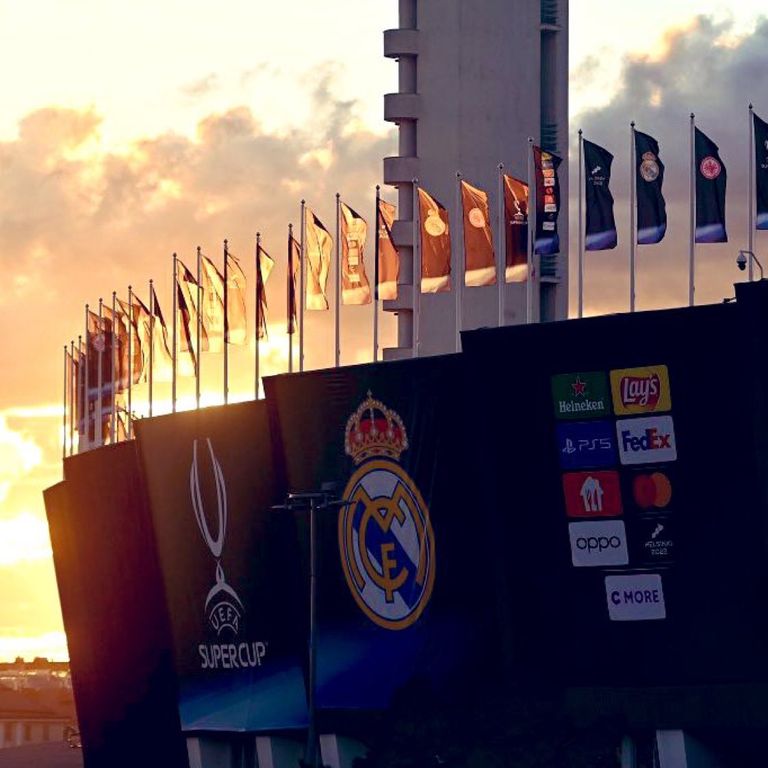 ملعب هلسنكي الذي يحتضن السوبر الأوروبي