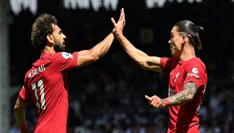 محمد صلاح وداروين نونيز محمد صلاح نجم ليفربول