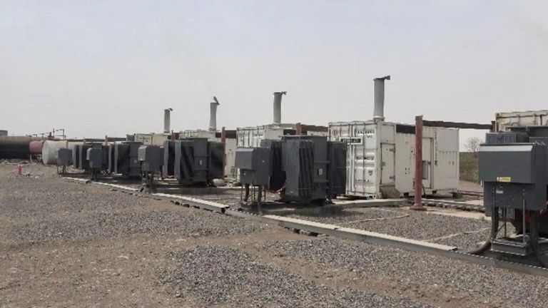 محطة الطاقة الكهربائية المقدمة من دولة الإمارات إلى اليمن دولة الإمارات تمنح اليمن محطة كهرباء متطورة