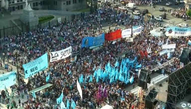 مظاهرات حاشدة في الأرجنتين- أرشيفية