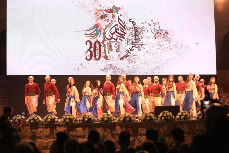 جانب من حضور حفل افتتاح مهرجان الفحيص 2022