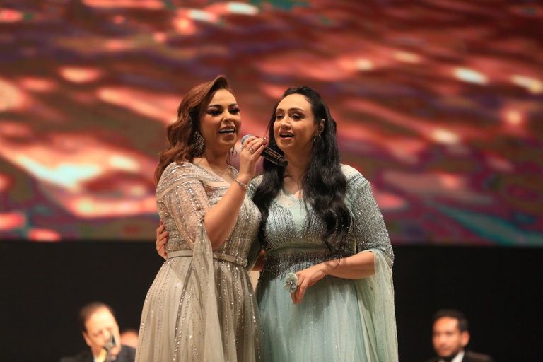 جانب من حضور حفل افتتاح مهرجان الفحيص 2022