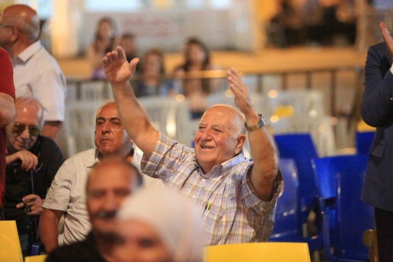 جانب من حضور حفل افتتاح مهرجان الفحيص 2022