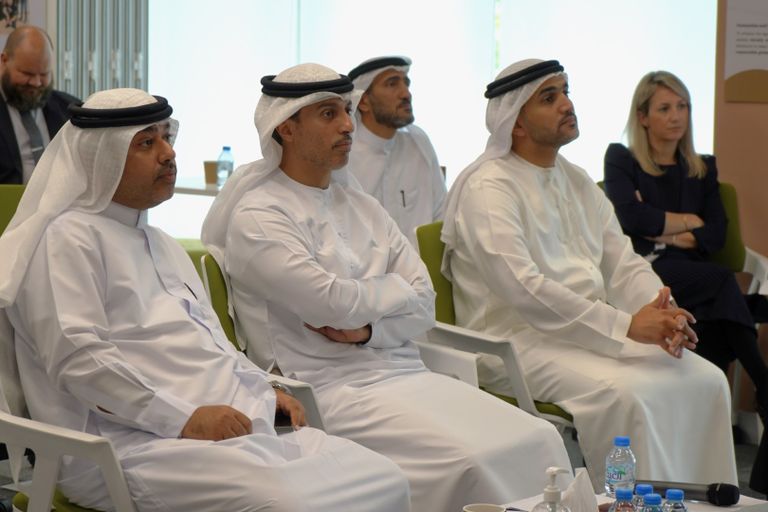 جانب من ورشة العمل في مبنى وزارة التربية والتعليم الإماراتية في دبي