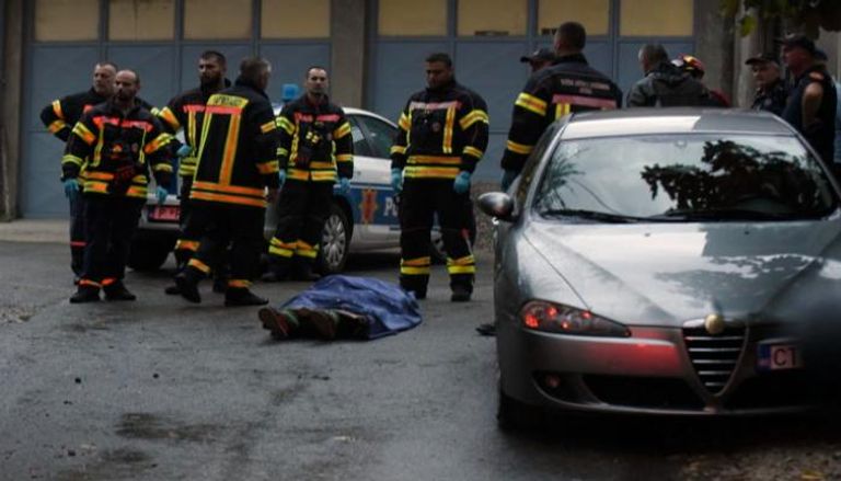 موقع حادث إطلاق النار في مونتينيجرو