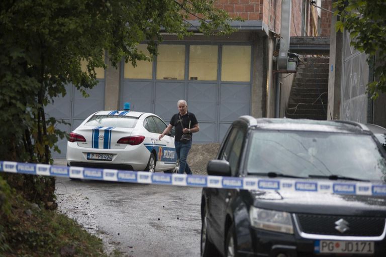 موقع حادث إطلاق النار في مونتينيجرو