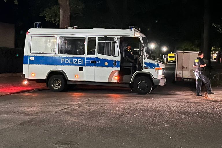 جانب من عملية التفتيش في برلين