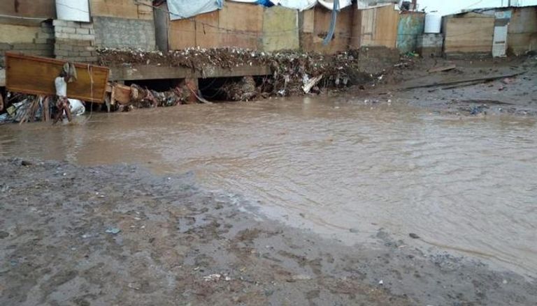 السيول تغرق مناطق عدة في اليمن