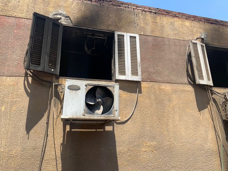 حريق كنيسة إمبابة في مصر 