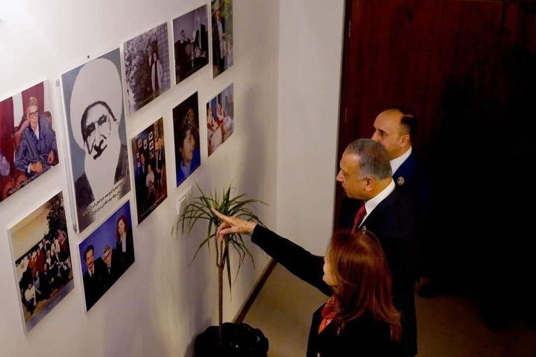 الكاظمي خلال افتتاح بيت الجواهري ببغداد