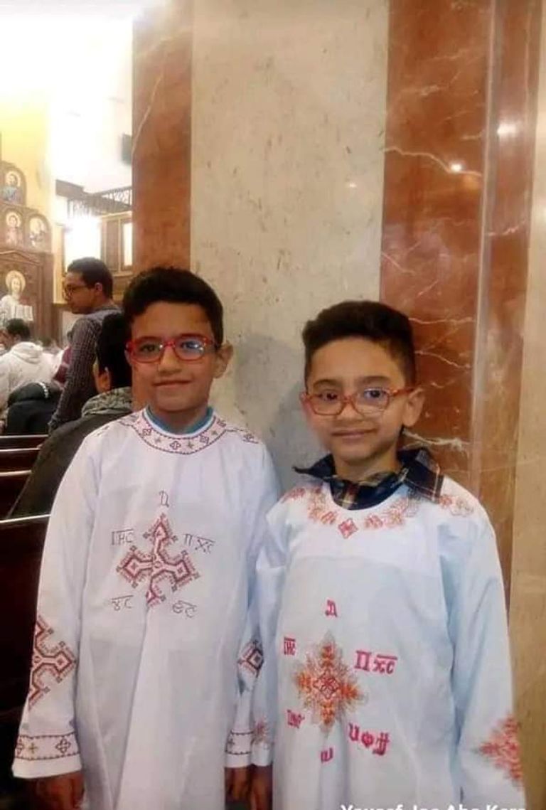 طفلان ضمن ضحايا حريق كنيسة إمبابة سيدة من أسر ضحايا حريق كنيسة إمبابة