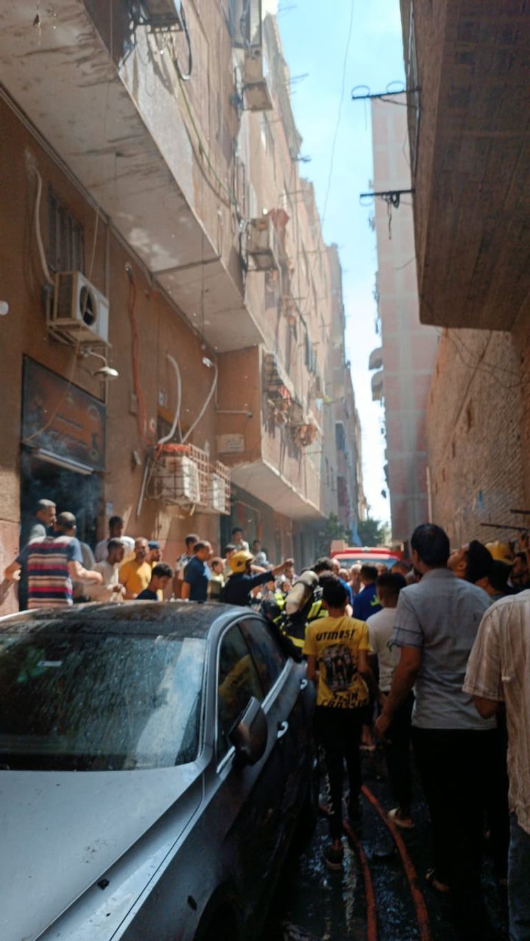 حريق كنيسة أبي سيفين في مصر حريق كنيسة أبي سيفين في مصر