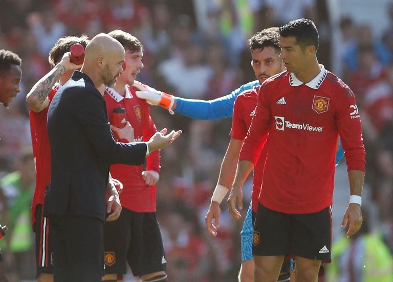 Cristiano Ronaldo, Manchester United star and coach Ten Hag