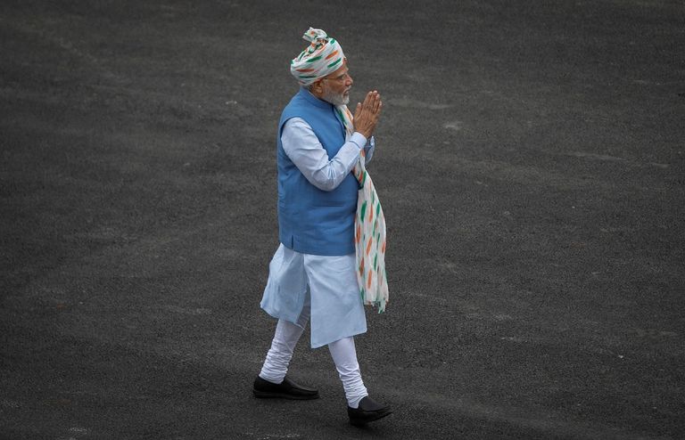 رئيس وزراء الهند الهند تحتفل بعيد الاستقلال