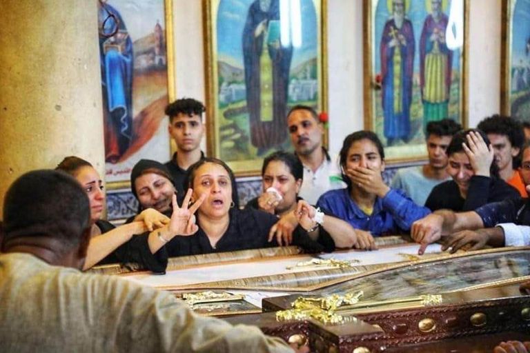 صورة متداولة لـ3 أطفال توفوا بحريق كنيسة أبوسيفين