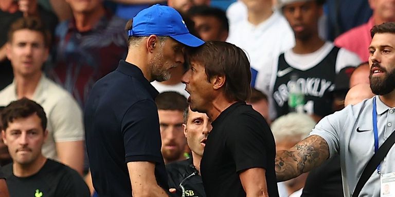 أنطونيو كونتي مدرب توتنهام وتوخيل مدرب تشيلسي محمد صلاح نجم ليفربول