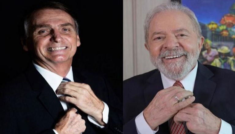 المرشحان الأوفر حظا للرئاسة البرازيلية لولا دا سيلفا وبولسونارو