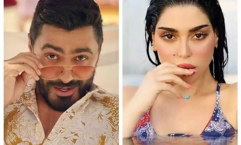 تامر حسني وبسمة بوسيل