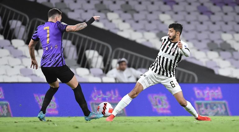 الجزيرة والعين من مواجهة سابقة فريق العين حامل لقب الدوري الإماراتي