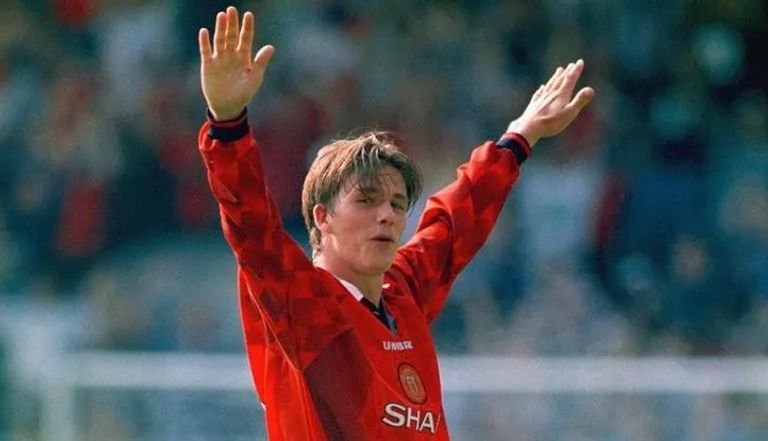 احتفال ديفيد بيكهام