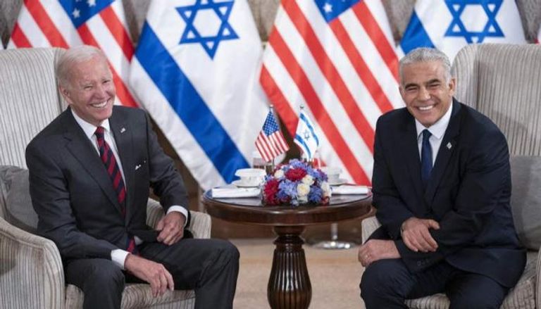 الرئيس الأمريكي جو بايدن ورئيس الوزراء الإسرائيلي يائير لابيد- أرشيفية