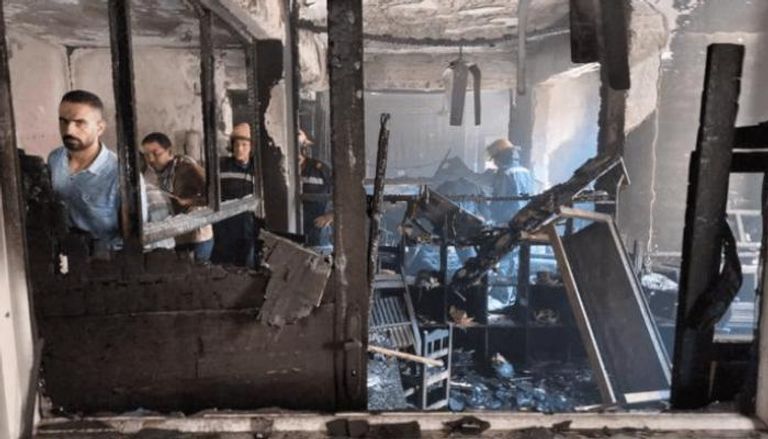 حريق كنيسة أبي سيفين في مصر