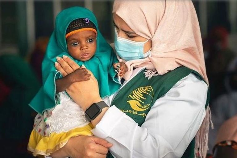 أعمال إغاثية سعودية