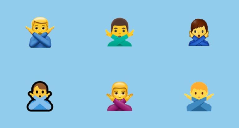 رمز الشخص المعارض إيموجي القلب الأخضر