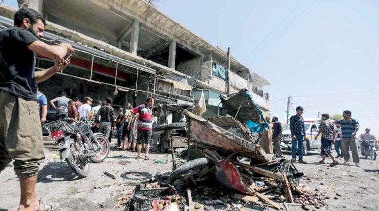 آثار الحادث المروع في تركيا