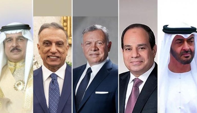  قادة الإمارات ومصر والأردن والعراق والبحرين