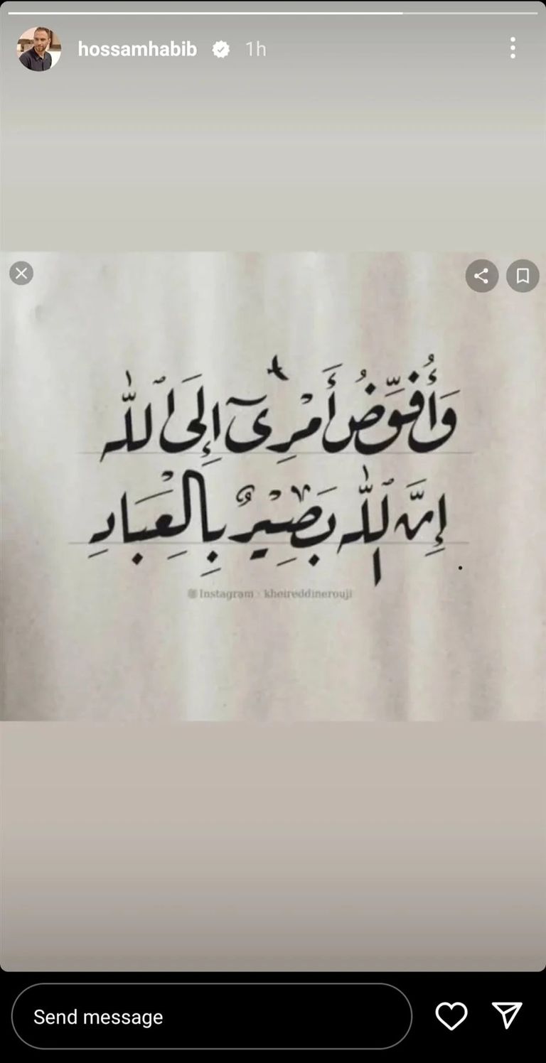 حسام حبيب عبر إنستجرام حسام حبيب وشيرين عبدالوهاب