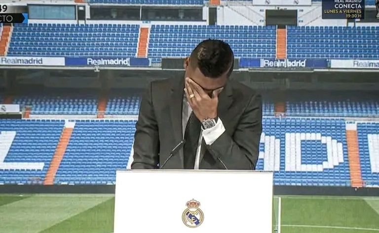 دموع كاسيميرو كاسيميرو لاعب وسط ريال مدريد