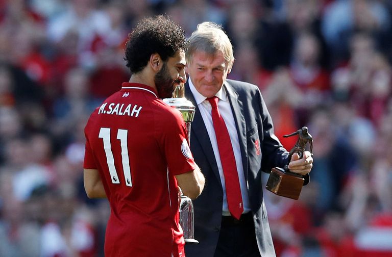 محمد صلاح مع كيني دالجيش