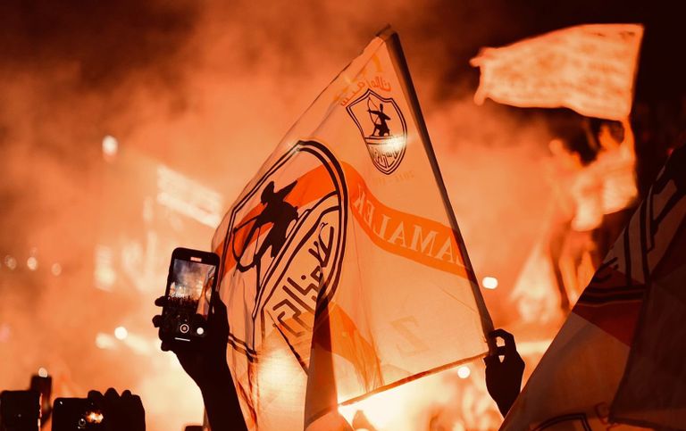 احتفالات جماهير الزمالك بالتتويج بالدوري المصري