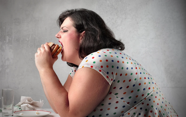 السمنة المفرطة شخص يعاني من السمنة المفرطة- تعبيرية